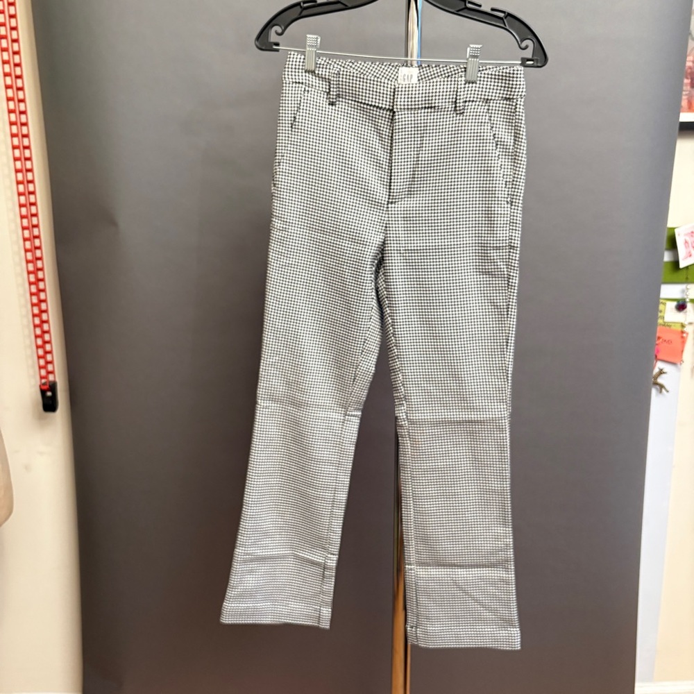 GapBlack and White Checkered Pants